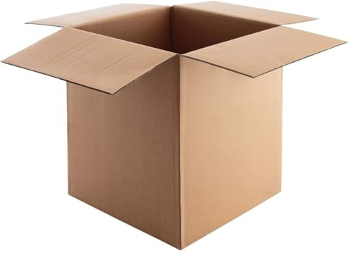 Pack of 5 XL Cardboard Moving Boxes 610x610x610mm (61x61x61cm / 24x24x24 Inch) Heavy Duty Large Removal Packing Boxes – Hanicks