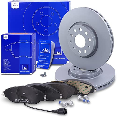 ATE Bremsenset Vorderachse inkl. Bremsscheiben vorne Ø 314 mm belüftet und Bremsbeläge vorne + Verschleißkontakt Kompatibel mit SEAT ALHAMBRA (710, 711), ALHAMBRA VAN (711), VW SHARAN (7N1, 7N2)