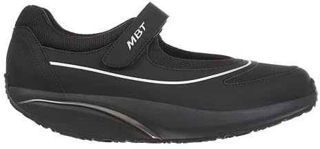 MBT BARIDI 2 Bailarinas de Mujer Estilo Deportivo. Zapatos para Caminar Anatómicos y Cómodos. Calzado Fisiológico Confort y Estabilidad con Suela Curva. Manoletinas Casual con Velcro