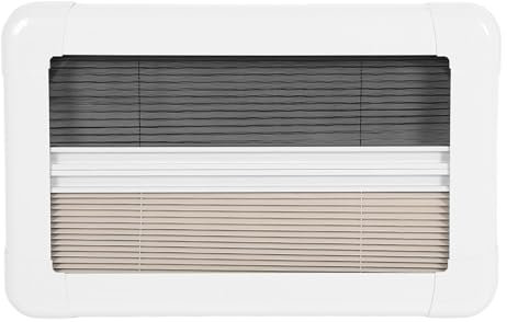 CDQL Oscuranti per Finestre Interne Camper - Tende Plissettate da 20X12 Pollici - Oscuranti e Parasole per Camper - Finestra Plissettata con Protezione dai Raggi UV