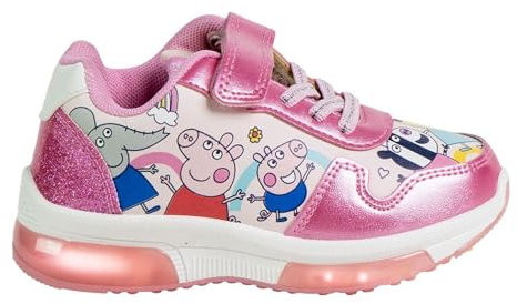 CERDÁ LIFE'S LITTLE MOMENTS Deportiva Suela PVC Con Luces Peppa Pig Leichtathletik-Schuh, Pink, 27 EU