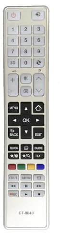 XINFUTE Télécommande CT-8040 pour TV Toshiba CT8040 CT8041 CT8035 CT8046