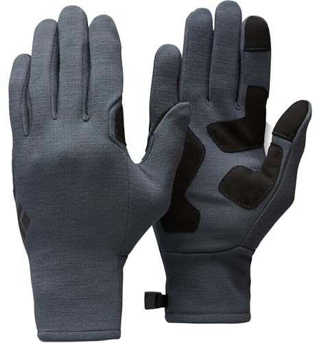 Black Diamond Unisex Heavyweight Wool Liner Handschuhe, Charcoal, M