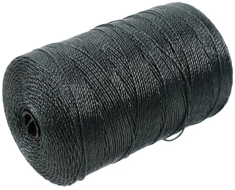 AUTSUPPL Braided Fishing Net Repair Rope Nylon Twine Multi-use Braided Fishing Line Strong Sturdy String for Crab Traps and Netting 18-strand Nylon Twine