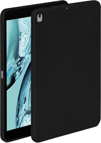 ONEFLOW Soft Case für Apple iPad (9. Generation - 2021) Hülle aus Silikon mit Kameraschutz, Silikonhülle mit Schutz fürs Display, Backcover Tablet Schutzhülle, weiche Tablethülle, Schwarz
