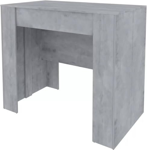 Bricozone Consolle Allungabile Estensibile Fino A 237 Cm Tavolo 10 Posti Salvaspazio Design Moderno Ed Elegante per Casa E Ufficio Soggiorno Ingresso 78 x 51 x 90 cm (Grigio)