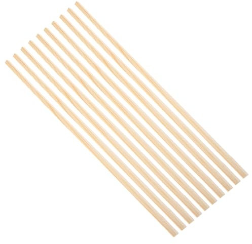 Alipis 10pièces Baguettes Bois Triangulaires Isocèles Pour Finition Encadrement Fenêtre Diy Décoration Multi-usage