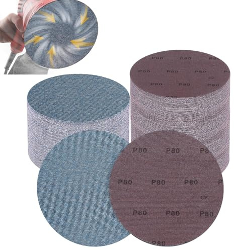 25 Stück Schleifgitter 225mm Klett 80 körnung Schleifpapier Netz Rund | Effiziente Staubentfernung Schleifpads für Trockenbauschleifer, Schleifgiraffe, Exzenterschleifer(Keramik)