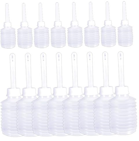16pcs Duschenflaschen für Frauen, 50 ml/180 ml sichere Einweg-Vaginal-Dusche Anal Applikator umweltfreundlich flexibler Butt sauberer für Frauen.