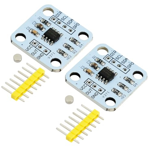 AYWHP 2 PCS 12bit Hochpräzision AS5600 magnetische Encoder magnetisches Induktionswinkelmesssensormodul,mit einem Magneten kommen,für Winkelmessung, Induktion, 12 Bit, hohe Präzision