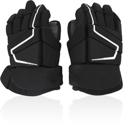 Beufee Hockeyhandschuhe, Eishockeyhandschuhe Nylon Eva Schaumschaum schützend atmungsable Outdoor Mehrere Größen