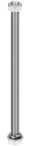 QUARKZMAN M10 X 200mm 304 Edelstahl Sechskantschrauben Bolzen Muttern Unterlegscheiben Und Federscheiben Sortiment Komplett Gewinde Blankes Finish Für Haushalt Elektronik 1 Sets