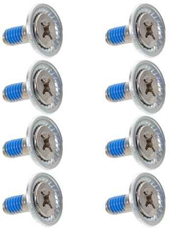 SUPVOX Tornillos de Fijación para Snowboard 8 Unidades Acero Inoxidable con Arandelas de Color Claro Accesorios de Hardware para Montaje Seguro y Reemplazo de Fijaciones para Esquí