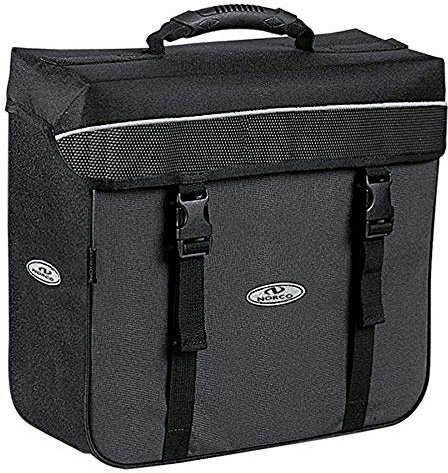 Norco Unisex – Erwachsene Fahrradtasche Orlando City Boxz, Schwarz, 37 x 34 x 14 cm, 16 Liter