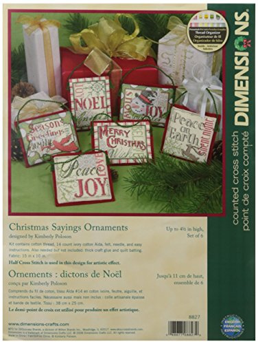 Dimensions Christmas Sayings, Cotton, Multi-Colour