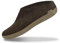 GLERUPS Slip On Hausschuhe Damen und Herren (Größe 7.5) | Braun Unisex Slipper aus Wolle mit Ledersohle