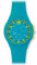 Swatch Unisex-Armbanduhr Chrono Plastic Acid Drop Chronograph Silikon SUSL400