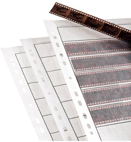25 x Negative Filing Sheets for 35mm Film. Acid-Free, Archival Safe. Premium Waxed Paper Archive Storage Pages for Ring Binders