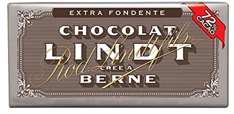 Lindt Tavoletta Classica Cioccolato Extra Fondente 72% Cacao, Formato 100g