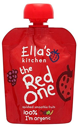 Ella's Kitchen the Red One Organic Squished Smoothie Fruits (90g) - Pack of 2