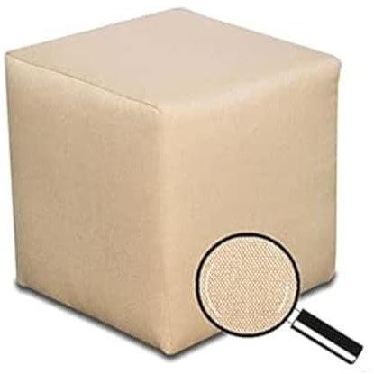 Best For Home | Sitzwürfel Sitzhocker | Bodenkissen Hocker | Sitzhocker Boden | Sitzhocker Holzwerkstoff | Sitzwürfel Polstermaterial | Fußhocker Wohnzimmer | Fußhocker 40x40x40 |Sitzwürfel Beige