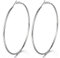 Klassischer Statement Ohrstecker Ohrringe, 8CM GroBe Glatte Kreis Creolen Huggie Ohrringe, Abschlussball Abendkleid