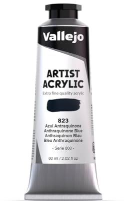 Vallejo Acrylic Artist Color 16823 Anthraquinone Blue (60ml)