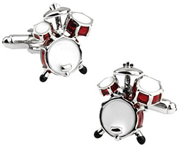 chiwanji Musikinstrument Trommel Violine Gitarre Manschettenknopf Manschettenknopf Manschettenknopf Shirt