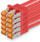 Cat7 Cable de Red Ethernet LAN - 0,5m - Rojo - 10 Piezas Cat 7 Sftp Pimf Lszh - 10 GB s RJ45 Connectores Cat6a compatible con Cat5 Cat6 Cat.7 Cat8