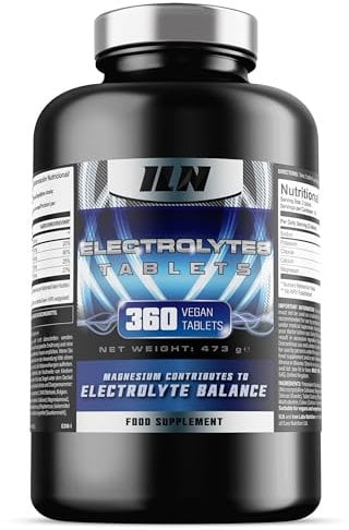 Elektrolyte Tabletten - 1500mg (360 Tabletten - 180 Portionen) - für Keto geeignete Elektrolyt Ergänzung - Vegan & Vegetarisch