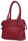 VEN-TOMY • Damen Umhängetasche aus hochwertigem Waschleder Leder Handtaschen VT416 (Bordeaux)