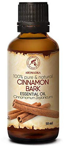 Aceite Esencial de Corteza de Canela 50ml - Cinnamomum Zeylanicum - Aromaterapia - Fragancia para Hogar - Aceite Canela 100% Puro para Cuidado de Piel y Cabello - Difusores - Relajación