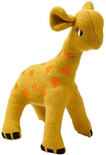 HUNTER EIBY Hundespielzeug, upgecyceltes Außenmaterial, recycelte Füllung, 18 cm, Giraffe