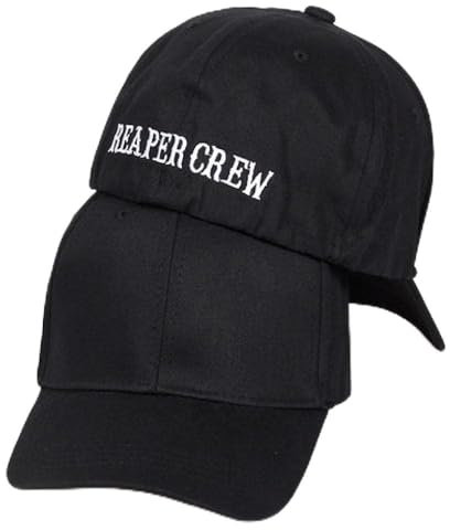 CHENGGI Cap SOA Sons Anarchy for Reaper Crew Fitted Baseball Cap Hut Bestickte Mütze Schwarz