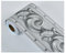 TopHomer Papel tapiz plateado autoadhesivo para borde de techo, cocina, cintura en relieve, pegatinas para borde de baño, azulejos de PVC
