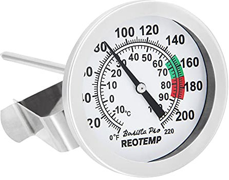REOTEMP K83C1 Barista Pro Milk Frothing Coffee Thermometer, 12.7 cm Stem