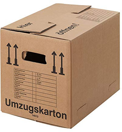 BB-Verpackungen 20 x Umzugskarton Compact 500 x 350 x 370 mm (extrem stabil 2-wellig) - Sets zwischen 10 und 150 Stück