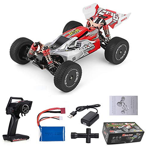 Matybobe Ferngesteuertes Auto für Jungen Erwachsene, 60 km/h 1:14 Wltoys XKS 144001 RC Autos, 2,4 GHz Fernbedienung Geländewagen Outdoor Indoor Fahrzeug