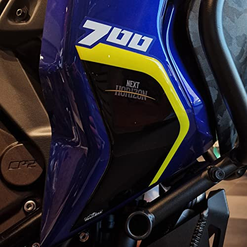 Resin Bike Aufkleber für Motorrad Kompatibel mit Yamaha Tenere 700 World Raid 2023 2022. Leitblechschutz vor Stößen und Kratzern. Paar 3D-Harzklebstoff - Stickers - Made in Italy