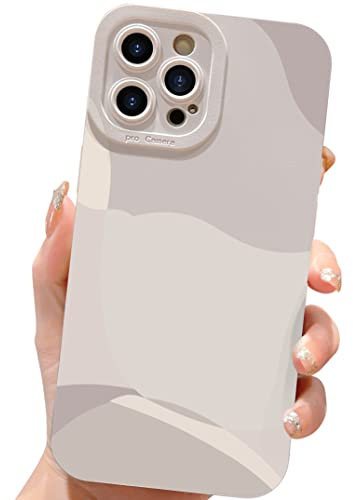 ECZOIL HZLFCZL Compatible with iPhone 12 Pro Max Case 6.7 Inch,cute painted art lens protective slim soft phone case for iPhone 12 Pro Max for women girl-White