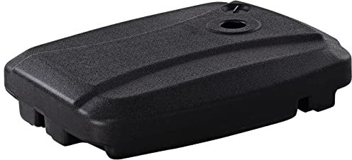 KOMFOTTEU Base para Sombrilla con Ruedas, Soporte para Sombrilla Rellenable con 60 L Agua o 95 kg Arena, Base Cruzada de Parasol Portátil con Diámetro de 65 mm, 81 x 60 x 15 cm, Negro