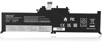 CRLYLC 15.2V 51Wh 01AV432 Laptop Akku für Le novo ThinkPad Yoga 260 370 X380 00HW026 00HW027/370 Series 01AV433 01AV434 SB10K97589 SB10K9590 SB10K97591 Battery Replacement