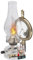 KOTARBAU® Petroleumlampe Glas Öllampe mit Spiegel Altes Messing Campinglampe Petroliumöllampe Kerosinlampe Laterne Vintage Öl Lampe Camping Licht Balkon Zubehör Petroleumlaterne für Innenräume