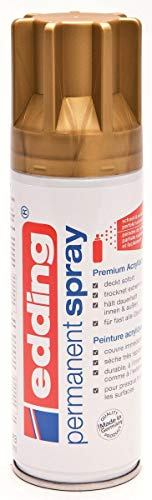 Lot de 6 bombes de peinture en spray permanent Bus EDDing 5200 Matte Rich Gold