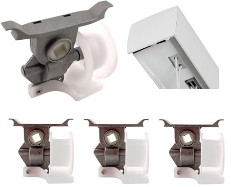 Amazing Drapery Hardware High Profile Cord Tilter for Horizontal Blinds 4ct - 1/4 Square Rod Compatible, Durable Control Mechanism