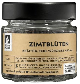 Bremer Gewürzhandel Zimtblüten, ganz, aromatischer Zimt zum Backen und Kochen, ohne Zusatzstoffe, 55g im Glas