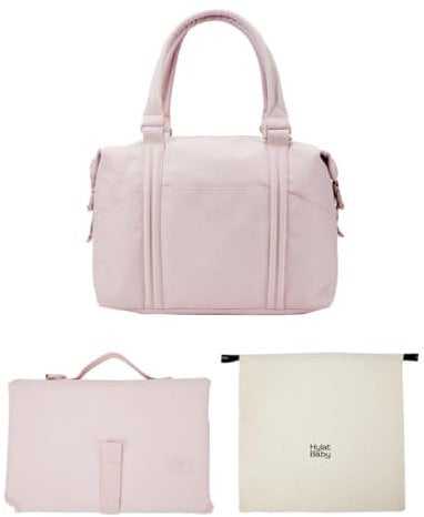 Hylat Baby Wickeltasche mit Wickelunterlage und Baumwolltasche - moderne Tasche für Windeln und Kindersachen – ideal für unterwegs