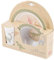 SCHÖNER LEBEN. Vajilla infantil de 3 piezas, dinosaurio de RPET blanco y verde, 26,5 x 6,5 x 24,5 cm