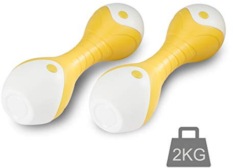 Leiv Fitness Hantel 2er Set (2 x 3 Kg), Kurzhanteln, Neopren-Beschichtung, Krafttraining, Workout, Fitnesstraining, für Zuhause