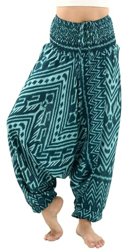 PANASIAM Aladinhose Kiowa - orientalische Haremshose, Goa Hose, Sarouelhose, Hippie-Hose, Pluderhose, Homewear, Damen & Herren, Yoga, Freizeit, Urlaub